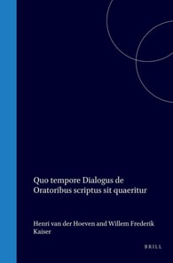 Quo tempore Dialogus de Oratoribus scriptus sit quaeritur