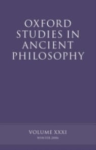 Oxford Studies in Ancient Philosophy XXXI