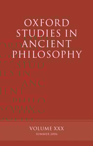 Oxford Studies in Ancient Philosophy XXX
