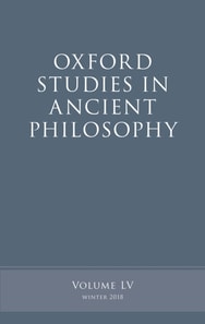 Oxford Studies in Ancient Philosophy, Volume 55