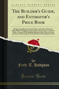 Builder's Guide, and Estimator's Price Book