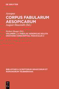 Fabulae Aesopicae soluta oratione conscriptae