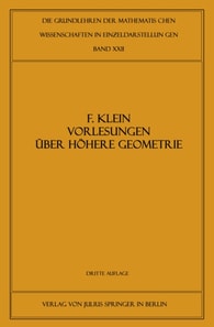 Vorlesungen über Höhere Geometrie