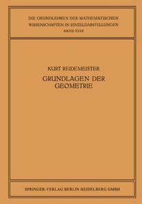 Vorlesungen über Grundlagen der Geometrie