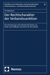 Der Rechtscharakter der Verbandssanktion