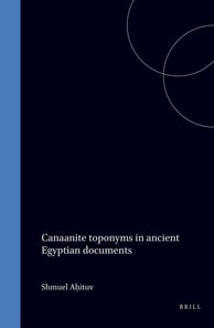 Canaanite toponyms in ancient Egyptian documents