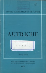 Etudes economiques de l'OCDE : Autriche 1963