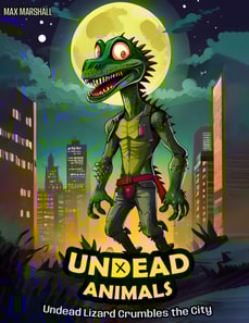 Undead Lizard Crumbles the City