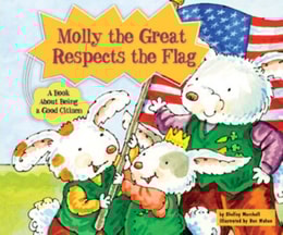 Molly the Great Respects the Flag