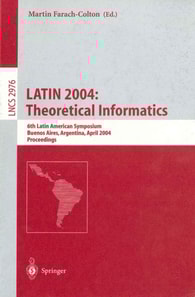 LATIN 2004: Theoretical Informatics