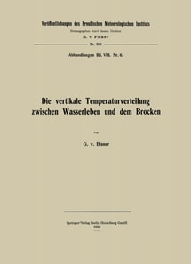 Die vertikale Temperaturverteilung zwischen Wasserleben und dem Brocken