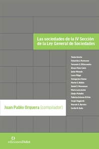 Las sociedades de la IV Sección de la Ley General de Sociedades