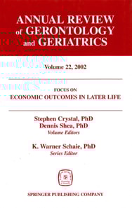 Annual Review of Gerontology and Geriatrics, Volume 22, 2002