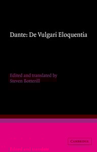 Dante: De vulgari eloquentia