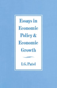 Essays in Economic Policy and Economic Growth