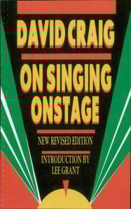 On Singing Onstage