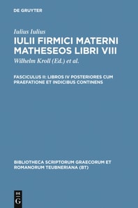 Libros IV posteriores cum praefatione et indicibus continens