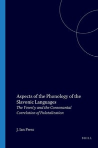 Aspects of the Phonology of the Slavonic Languages