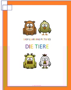 Easy Learning Pictures. Die Tiere