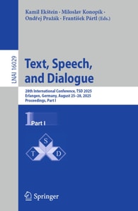 Text, Speech, and Dialogue