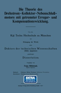 Die Theorie des Drehstrom-Kollektor-Nebenschlußmotors mit getrennter Erreger- und Kompensationswicklung