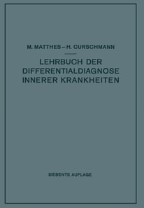 Lehrbuch der Differentialdiagnose innerer Krankheiten