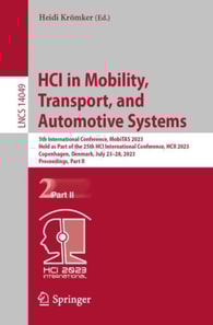 HCI in Mobility, Transport, and Automotive Systems