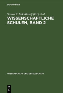 Wissenschaftliche Schulen, Band 2