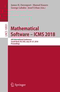 Mathematical Software - ICMS 2018