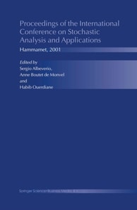 Proceedings of the International Conference on Stochastic Analysis and Applications