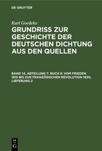 Buch 8: Vom Frieden 1815 bis zur franzosischen Revolution 1830, Lieferung 2
