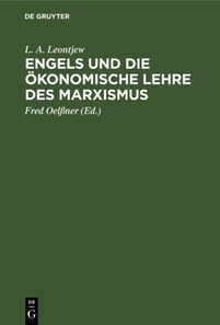 Engels und die okonomische Lehre des Marxismus