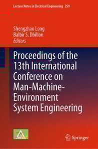 Proceedings of the 13th International Conference on Man-Machine-Environment System Engineering