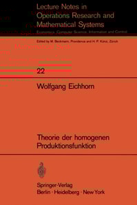 Theorie der homogenen Produktionsfunktion