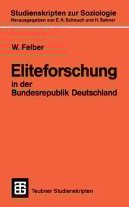 Eliteforschung in der Bundesrepublik Deutschland