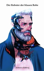 Der Roboter der blauen Robe