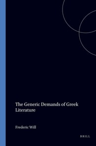 Generic Demands of Greek Literature