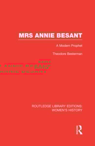 Mrs Annie Besant