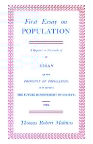 First Essay on Population 1798