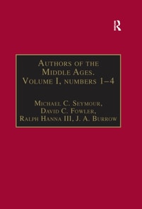 Authors of the Middle Ages. Volume I, Nos 1-4