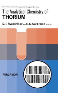 Analytical Chemistry of Thorium