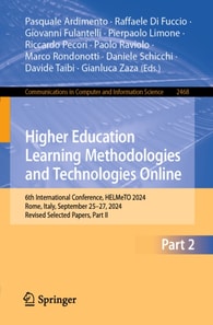 Higher Education Learning Methodologies and Technologies Online