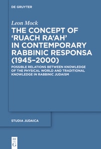 Concept of  Ruach Ra'ah  in Contemporary Rabbinic Responsa (1945-2000)