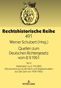 Quellen zum Deutschen Richtergesetz vom 8.9.1961