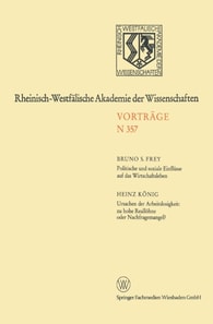 Politische und soziale Einflüsse auf das Wirtschaftsleben. Ursachen der Arbeitslosigkeit: zu hohe Reallöhne oder Nachfragemangel?