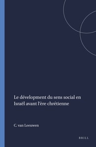 development du sens social en Israel avant l'ere chretienne