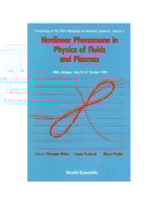 Nonlinear Phenomena In Physics Of Fluids And Plasmas - Proceedings Of The Enea Workshop On Nonlinear Dynamics a Volume 2