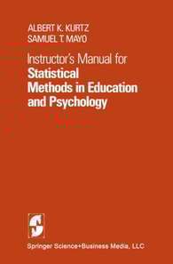 Instructor's Manual for Statistical Methods in Education and Psychology