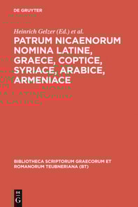 Patrum Nicaenorum nomina Latine, Graece, Coptice, Syriace, Arabice, Armeniace
