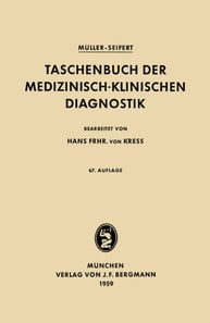 Taschenbuch der Medizinisch-Klinischen Diagnostik